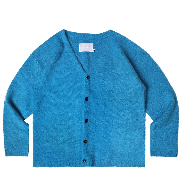 SOLID MOHAIR CARDIGAN_BLUE