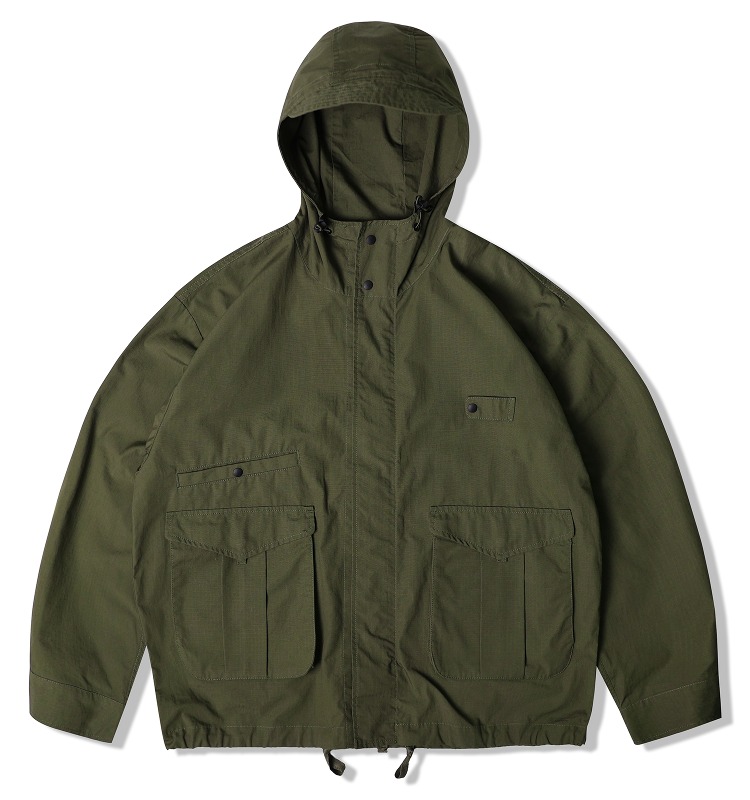 RIPSTOP UTILITY JUMPER_OLIVE GREEN